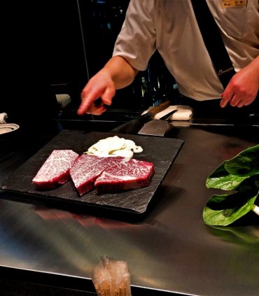 Вечеря Теппан'які з мармуровою яловичиною
